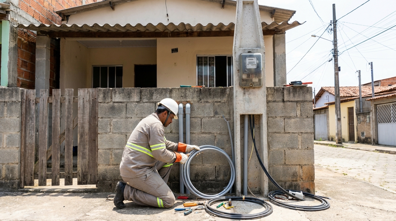Instalação de Poste Padrão em Diadema‑SP